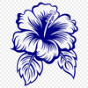 Hibiscus Image In SVG, PNG, PDF And DXF File Formats