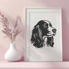 Stunning Cocker Spaniel In SVG, PNG, PDF And DXF File Formats - Free