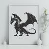 Free Dragon - Mythical Creature DXF