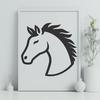 Beautiful Horse - Laser Cutter PNG Free Download