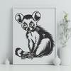 Lemur Drawing In PNG & SVG - Free Digital Download