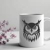 Beautiful Owl In DXF Format