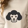 Poodle Digital Drawing In SVG, PNG, PDF And DXF Formats