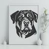 Rottweiler Design In SVG, PNG, PDF And DXF File Formats