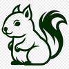 Squirrel Clip Art In PNG & SVG - Free Digital Download