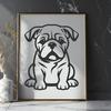 Dog Printable Image In SVG, PNG, PDF And DXF File Formats