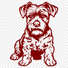 Unique Miniature Schnauzer Vector Image