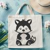 Creative Sitting Racoon DXF