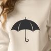 Free Vector Umbrella Illustration A free-standing umbrella made from a transparent fabric with metal ribs.