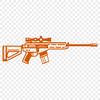 Gun Stencil In PNG & SVG - Free Digital Download