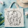 Artistic Elephant Design - Free DXF Download