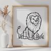 Lion In SVG Format - Free Digital Download, Commercial Use