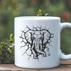 Beautiful Standing Elephant In SVG - Commercial Use