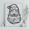 Artistic Santa In DXF Format - Free Download