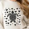 Beautiful Sea Turtle Stencil