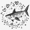 Shark Design In SVG, PNG, PDF And DXF Formats