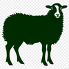 Sheep Digital Drawing In SVG, PNG, PDF And DXF Formats