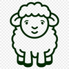 Sheep Vector Image In SVG, PNG, PDF And DXF File Formats