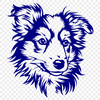 Creative Shetland Sheepdog Illustration