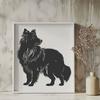 Beautiful Standing Shetland Sheepdog - SVG