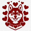 Free Beautiful Shiba Inu Vector Drawing