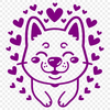 Free Unique Shiba Inu Vector Craft File PDF - Commercial Use