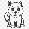 Artistic Shiba Inu In DXF Free Commercial Use Download