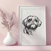 Free Unique Shih Tzu Printable Artwork