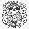 Free Beautiful Sloth Artwork