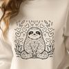 Beautiful Sloth - Vinyl DXF