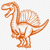 Unique Spinosaurus In DXF Format - Free Download