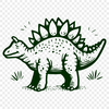 Creative Stegosaurus SVGs - Free Download