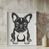 Creative Sitting French Bulldog Printable Image