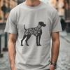 Beautiful Standing Great Dane Vector Drawing