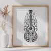 Unique Guitar Drawing