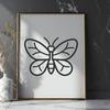 Beautiful Butterfly Stencil - Free DXF