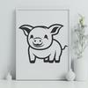 Artistic Piglet In PDF - For Free Download, Commercial Use