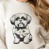 Beautiful Shih Tzu In SVG Format - Free Download