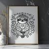 Creative Sloth Template - Free PNG