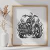 Artistic Motorbike Template