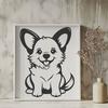 Artistic Puppy Design In SVG For Free Download