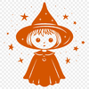 Witch Digital Artwork In SVG, PNG, PDF And DXF File Formats