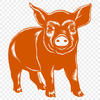 Beautiful Pig In SVG, PNG, PDF And DXF File Formats - Free