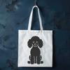 Stunning Sitting Poodle Vector Drawing - PNG