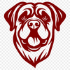 Unique Rottweiler Simple Line Drawing PNG - Free Download