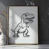 Dinosaur Clip Art In SVG, PNG, PDF And DXF Formats