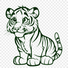 Creative Big Cat In SVG, PNG, PDF And DXF File Formats - Free