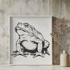 Creative Toad Printable Artwork In SVG For Free Download