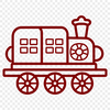 Unique Train Vector Image