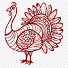 Stunning Turkey Drawing - Free DXF Download